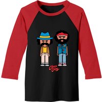 Cheech & Chong's Movie Main Characters Baseball Tees — Mens T Shirts