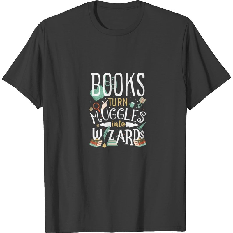 Books Turn Muggles T-shirt — T-shirts pour hommes
