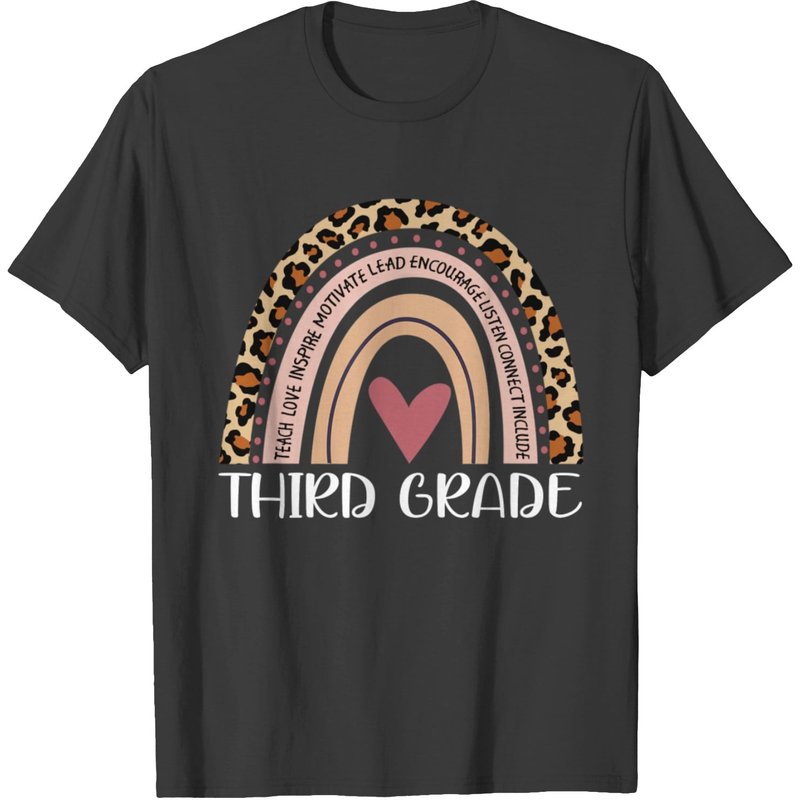 Rainbow Third Grade Teacher 3rd Back To School T-shirt — T-shirts pour hommes