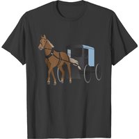 Amish Buggy And Horse T-shirt