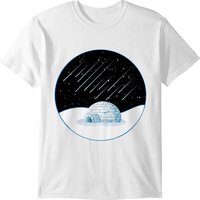 Snow Igloo And Shooting Stars T-shirt