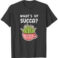 Funny Succulent In A Cup Whats Up Succa? T-shirt — T-shirts pour hommes