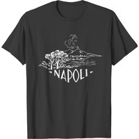 Bay Of Naples Italy Napoli T Shirt Vintage Design T-shirt — T-shirts pour hommes