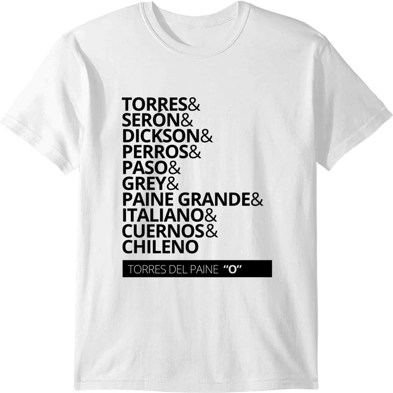 Torres Del Paine National Park "o" Circuit T-shirt — T-shirts pour hommes