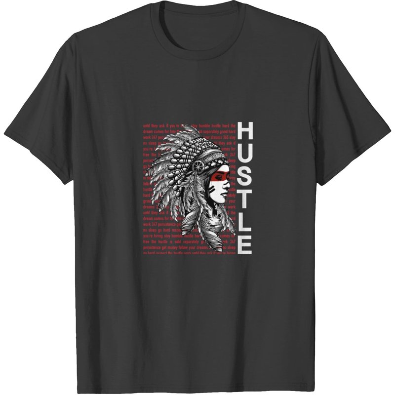 Native American Hustle Hard Hip Hop Urban Gang Clo T-shirt — Mens T Shirts