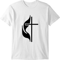 Methodist Cross And Flames T-shirt