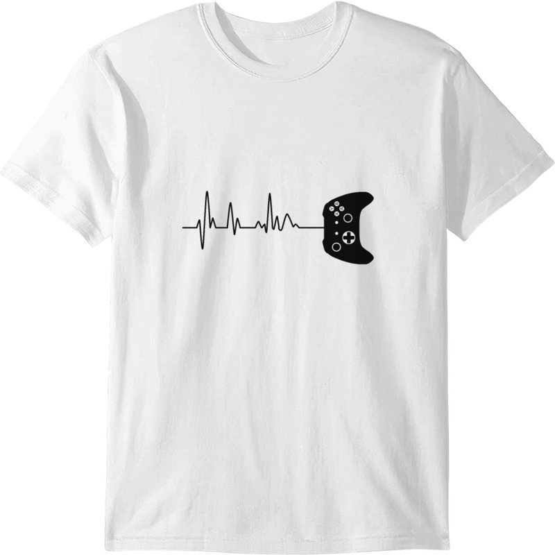 Xbox Controller Heartbeat Gaming Shirt T-shirt — T-shirts pour hommes