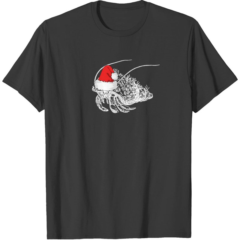 Hermit Crab Christmas Santa Crab T-shirt — T-shirts pour hommes