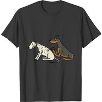 Cute Fashionable Doberman Tattooing Dalmatian Dog T-shirt — T-shirts pour hommes
