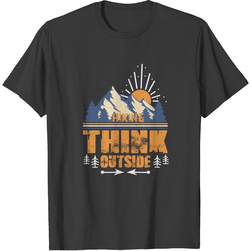 Hiking Think Outside T-shirt — Mens T Shirts