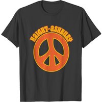 Haight Ashbury San Francisco Groovy Text Peace Sym T-shirt