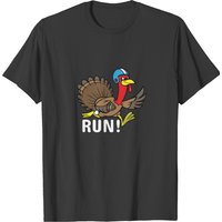 Run Turkey Trot Turkey Thanksgiving T-shirt — Mens T Shirts