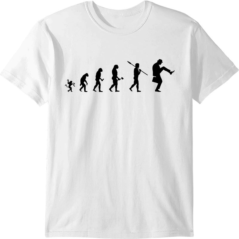 Funny Evolution Of Silly Walking English Humor T-shirt