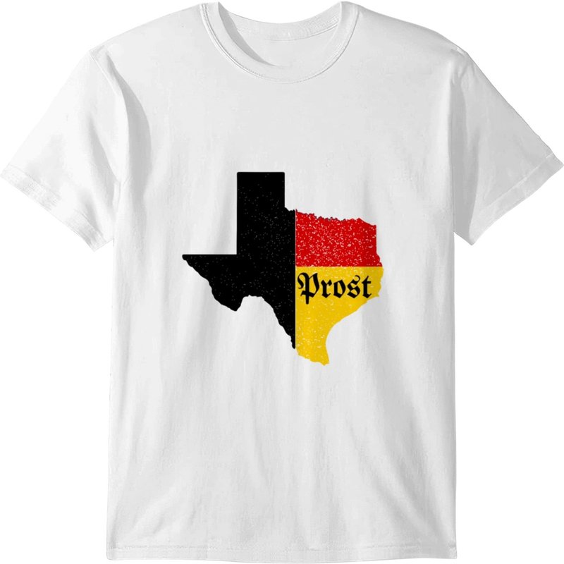 Texas Map Prost Bavarian Oktoberfest Prost Beer T-shirt — T-shirts pour hommes