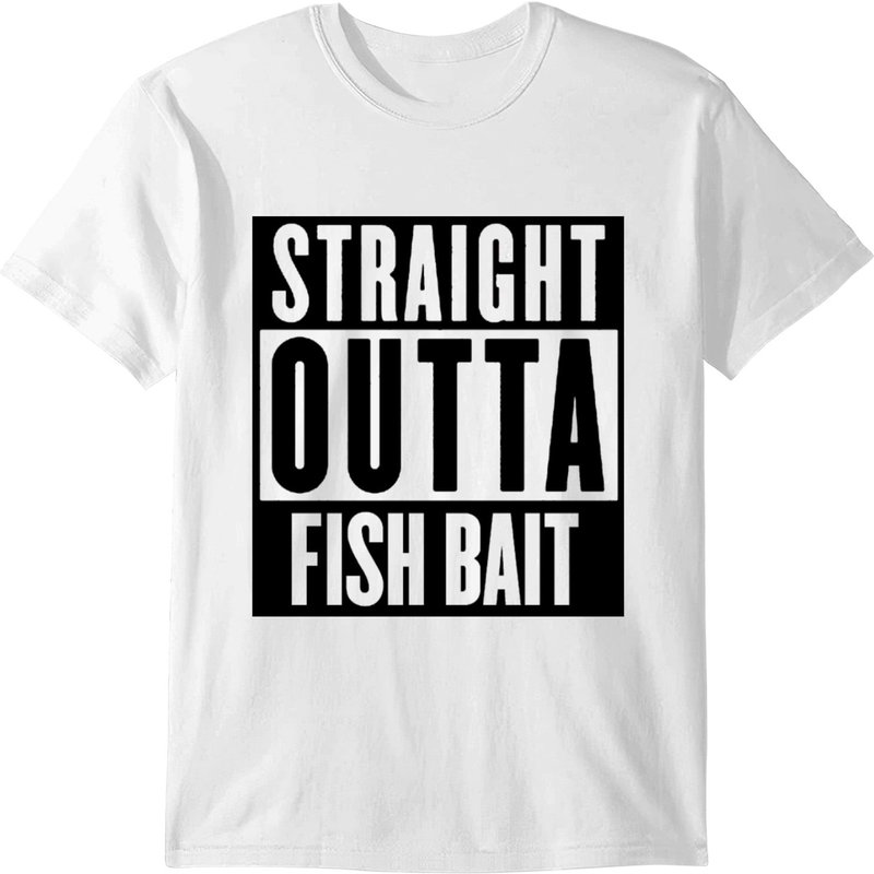 Straight Outta Fish Bait T-shirt — T-shirts pour hommes
