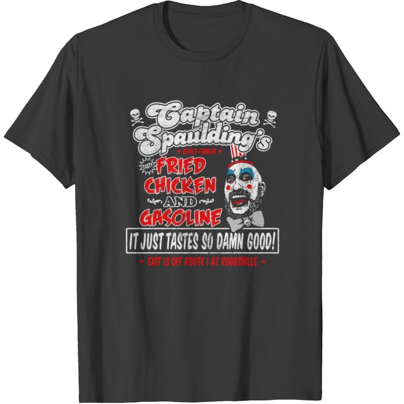 Captain Spaulding Poulet Frit Et Essence T-shirt — Mens T Shirts