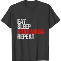 Krav Maga Eat Sleep Repeat Israeli Self Defense T-shirt