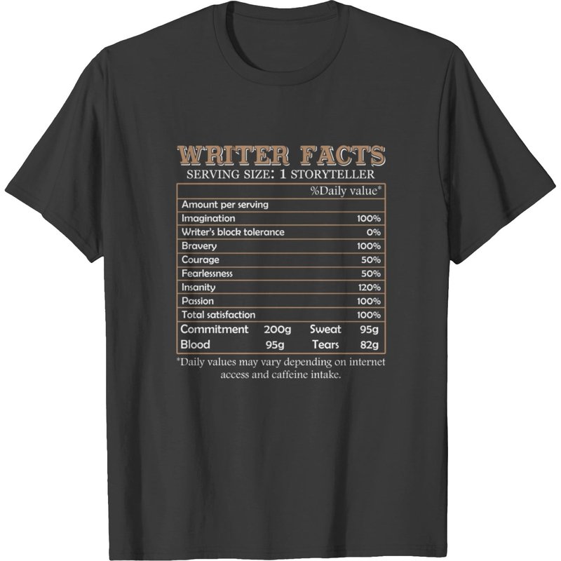Writer Facts Shirt T-shirt — T-shirts pour hommes