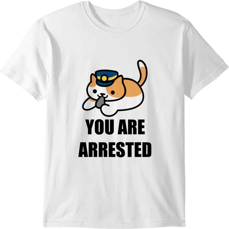 Police Cat You Are Arrested T-shirt