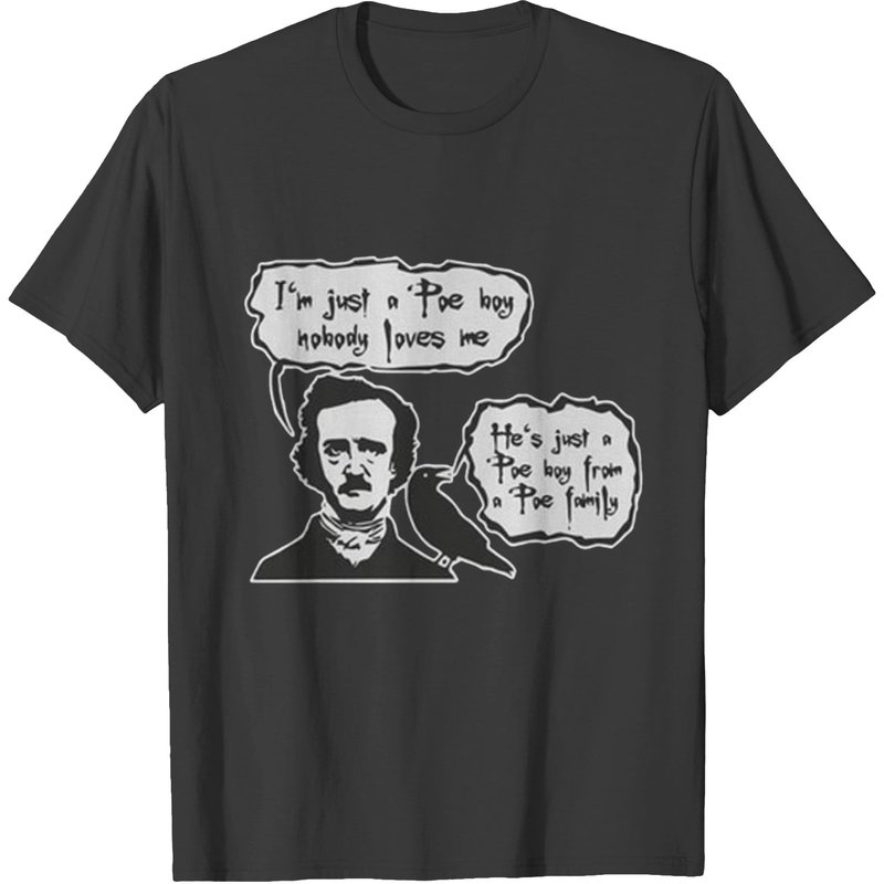 Bohemian Poe Edgar Allan Poe Raven T-shirt — T-shirts pour hommes