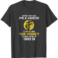 Lineman Pole Dancer Funny Lineworker Electrician T-shirt — T-shirts pour hommes