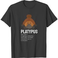 Platypus Funny Platypus Definition Cute Animal Lov T-shirt