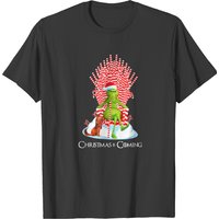 Christmas G Rinch Is Coming Candy Cane Thron T-shirt — T-shirts pour hommes
