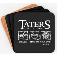 The Lord Of The Rings Taters Potatoes Recipe Coasters — Sous-verres et napperons