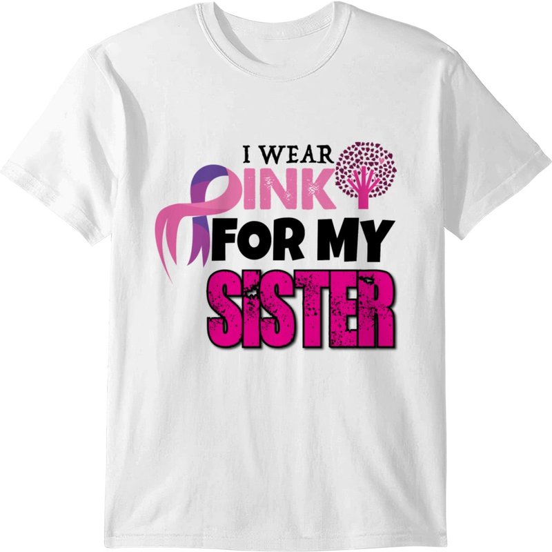 I Wear Pink For My Sister T-shirt — T-shirts pour hommes