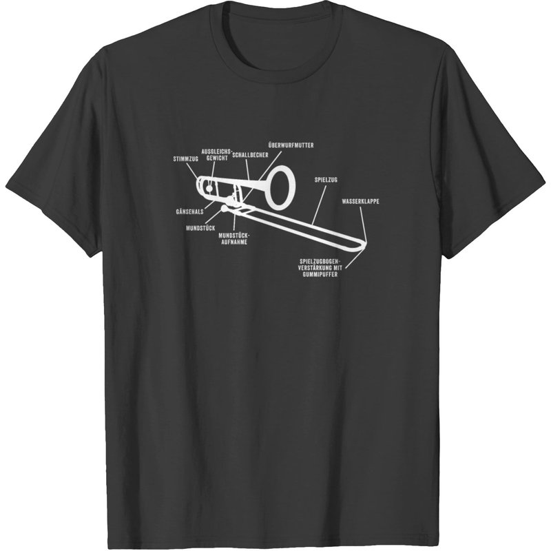 Trombone Music Teacher T-shirt — T-shirts pour hommes
