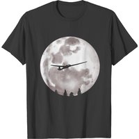 Glider Plane Pilot Full Moon T-shirt — T-shirts pour hommes