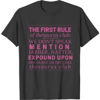 Thesaurus Club T-shirt — Mens T Shirts