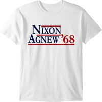 Nixon Agnew 1968 Presidential Campaign Throwback T-shirt