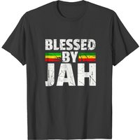 Blessed By Jah Rasta Reggae Graphic Gift Jah T-shirt