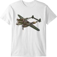 P 38 Lightning Cutway T-shirt — Mens T Shirts