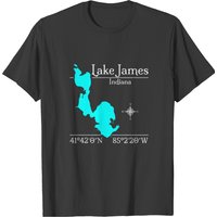 Lake James, Indiana T-shirt — T-shirts pour hommes