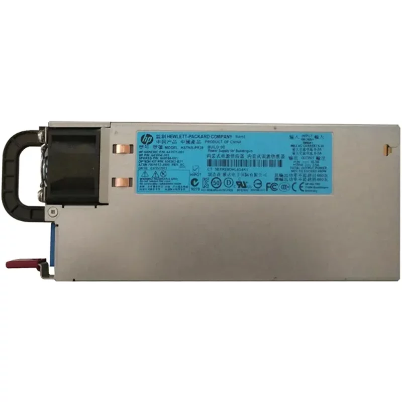 HP 656362-B21 | 460-Watts 100-240V AC 50-60Hz High Efficiency Platinum Hot-Pluggable Switching Power Supply for ProLiant DL380P/DL385 Gen8 — Power Supplies