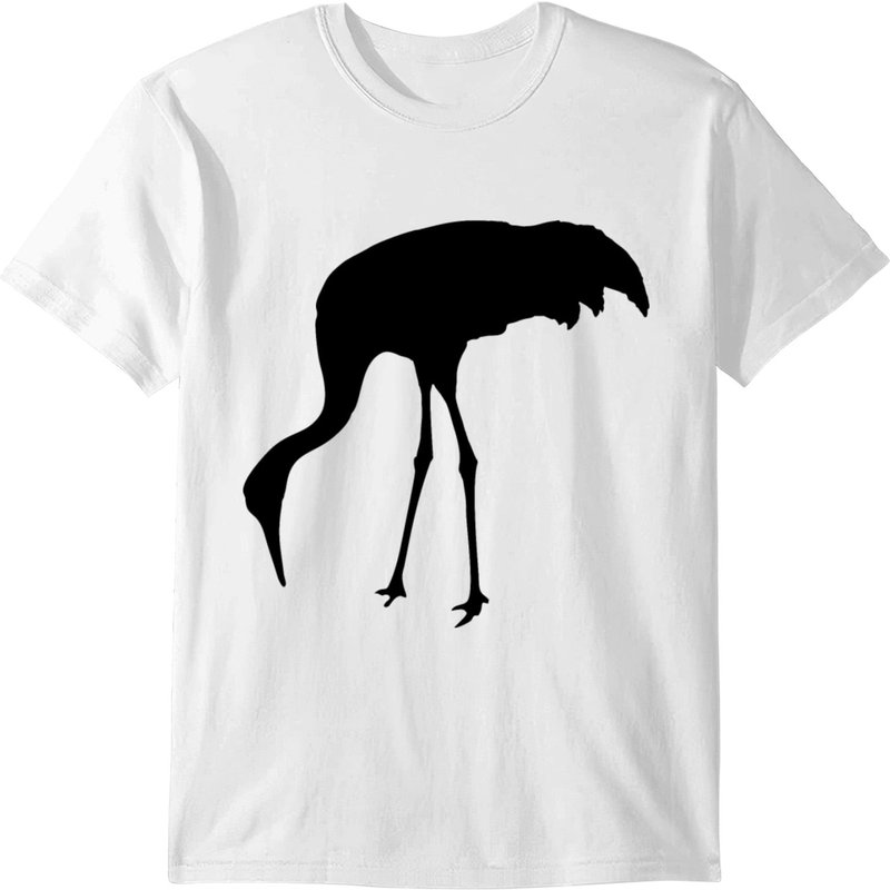 Sandhill Crane Silhouette T-shirt — Mens T Shirts