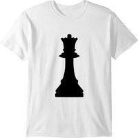 Silhouette Chess Piece Remix – Queen / Dama T-shirt