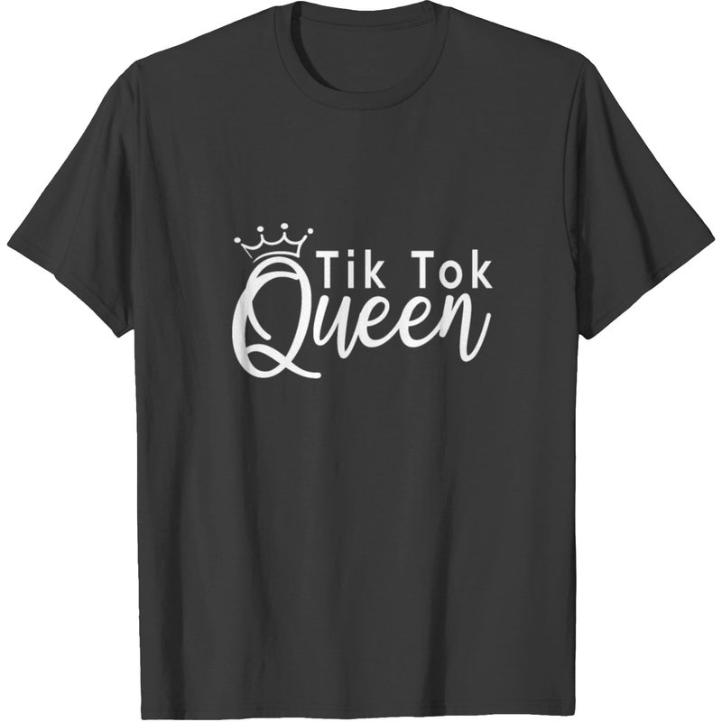 Tik Tok Queen Gift For Her Funny Social Media Meme T-shirt — T-shirts pour hommes