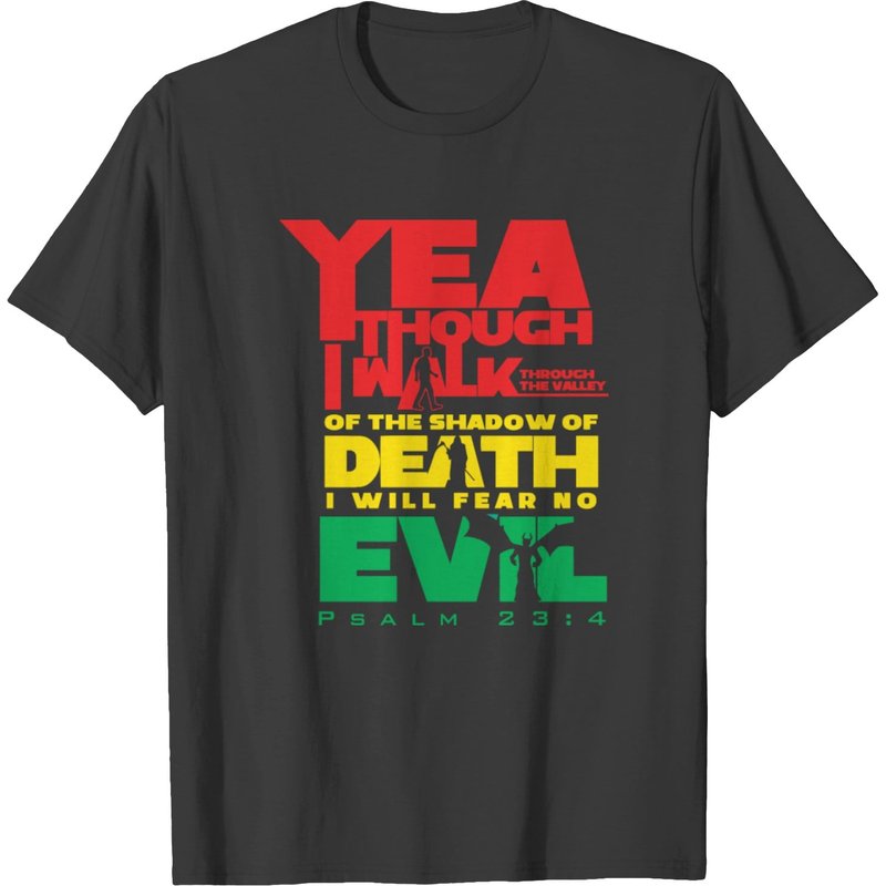 Psalms 23:4 T-shirt — T-shirts pour hommes