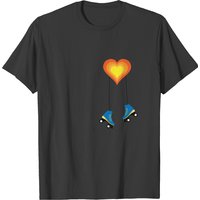 Roller Skates Heart Gift Idea Skating Skate T-shirt
