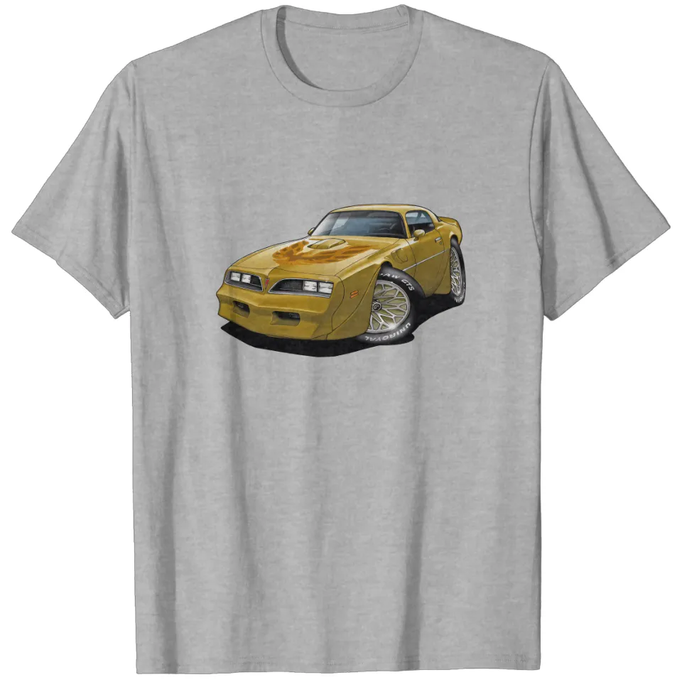 1977-78 Trans Am Gold Car T-shirt — T-shirts pour hommes