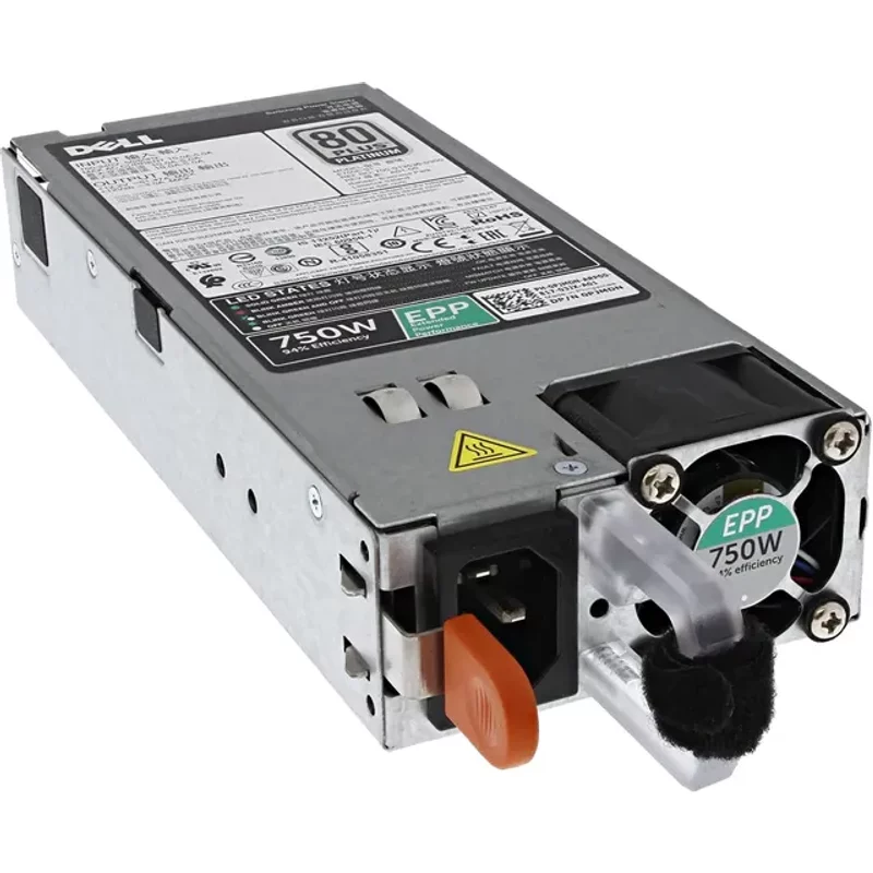 Dell PJMDN | 750W 100-240VAC to 12.2VDC Redundant Modular Hot-Swap Power Supply for Dell PowerEdge R530/R630/R730 Series Rack Server — Blocs d'alimentation
