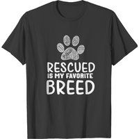 Rescued Dog Breed Gift T-shirt — Mens T Shirts