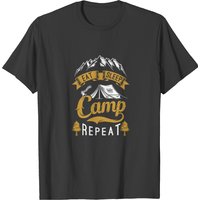 Eat Sleep Camp T-shirt — T-shirts pour hommes