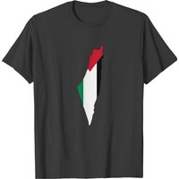 Flag Map Of Palestine Palestinian T-shirt