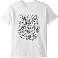 She Is More Precious Than Jewels, Couple Love T-shirt — T-shirts pour hommes