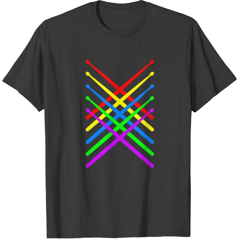 Drumsticks Band Rhythm Rocker Musician T-shirt — T-shirts pour hommes