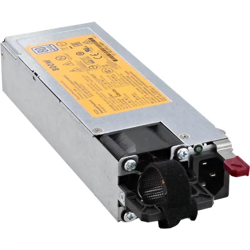 HP 754381-001 | 800-Watts 100-240V AC 50-60Hz 80-Plus Titanium Hot-Pluggable Power Supply for ProLiant DL360 Gen9 Server — Power Supplies